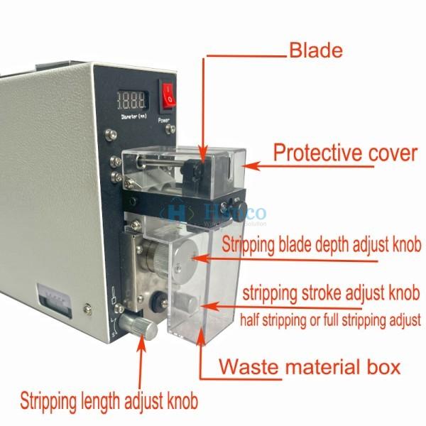 HS-205E | Máy tuốt dây điện cảm biến 0.2–6mm²